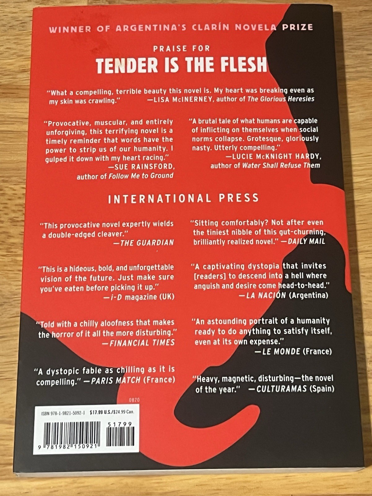 Tender Is the Flesh by Agustina Bazterrica (2020, Trade Paperback)
