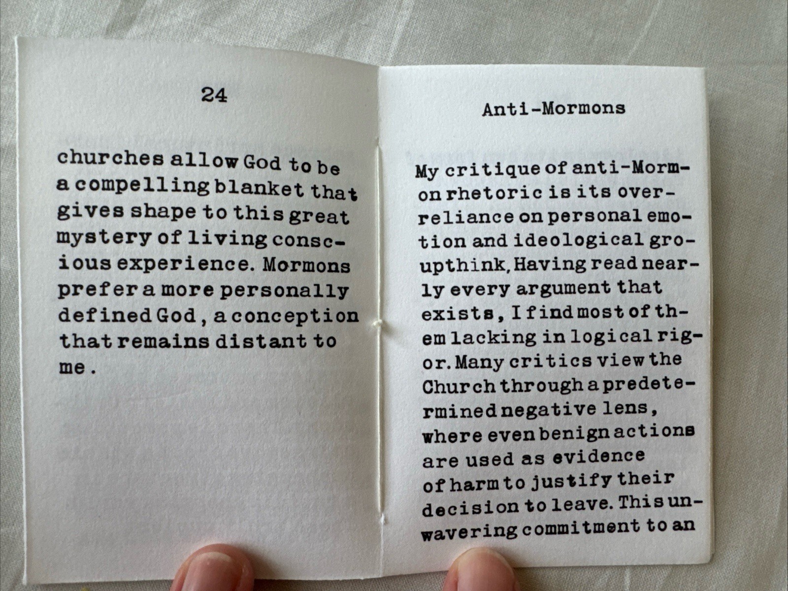 Confessions Agnostic Mormon Alexander Jolley Signed 2026 Letterpress w/ Border
