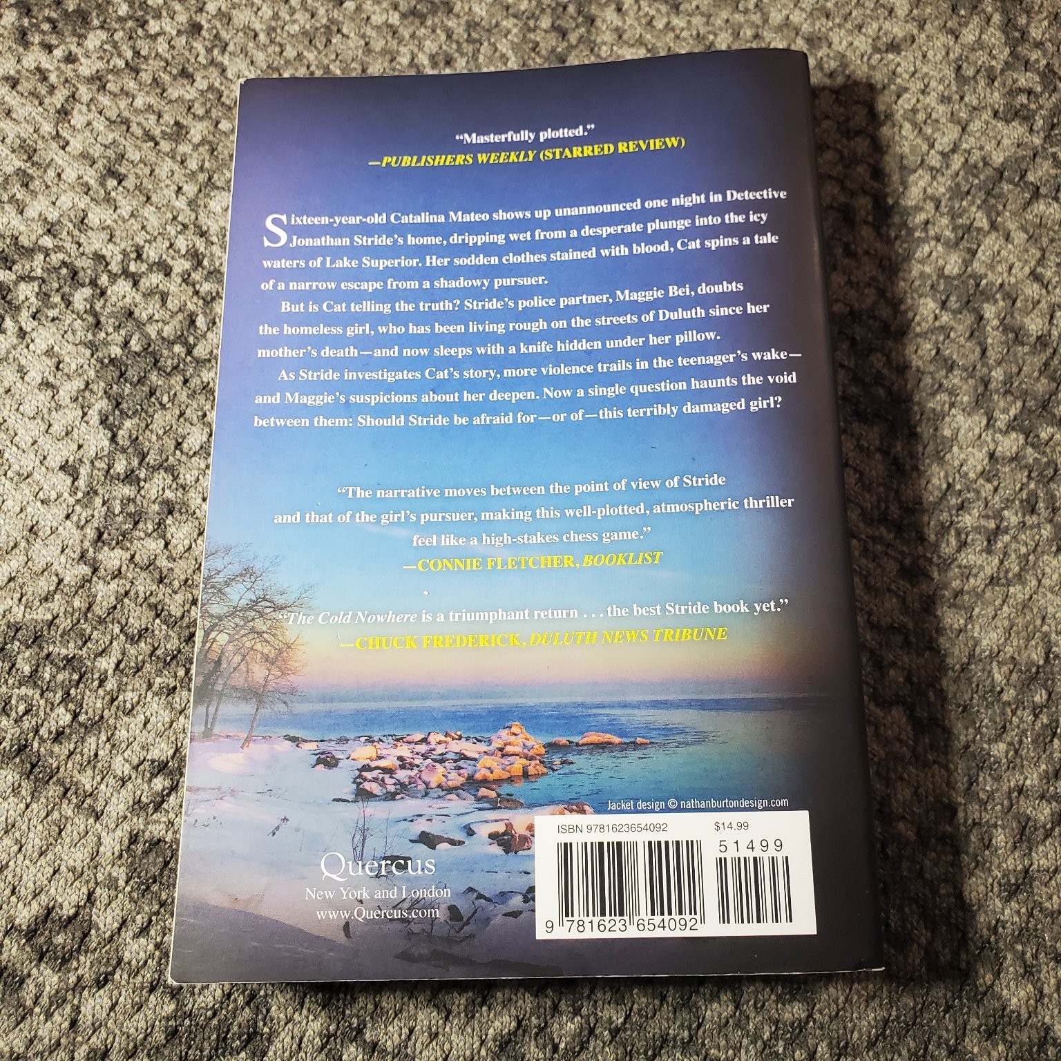 The Cold Nowhere Brian Freeman 2014 Mystery Trade Paperback Book