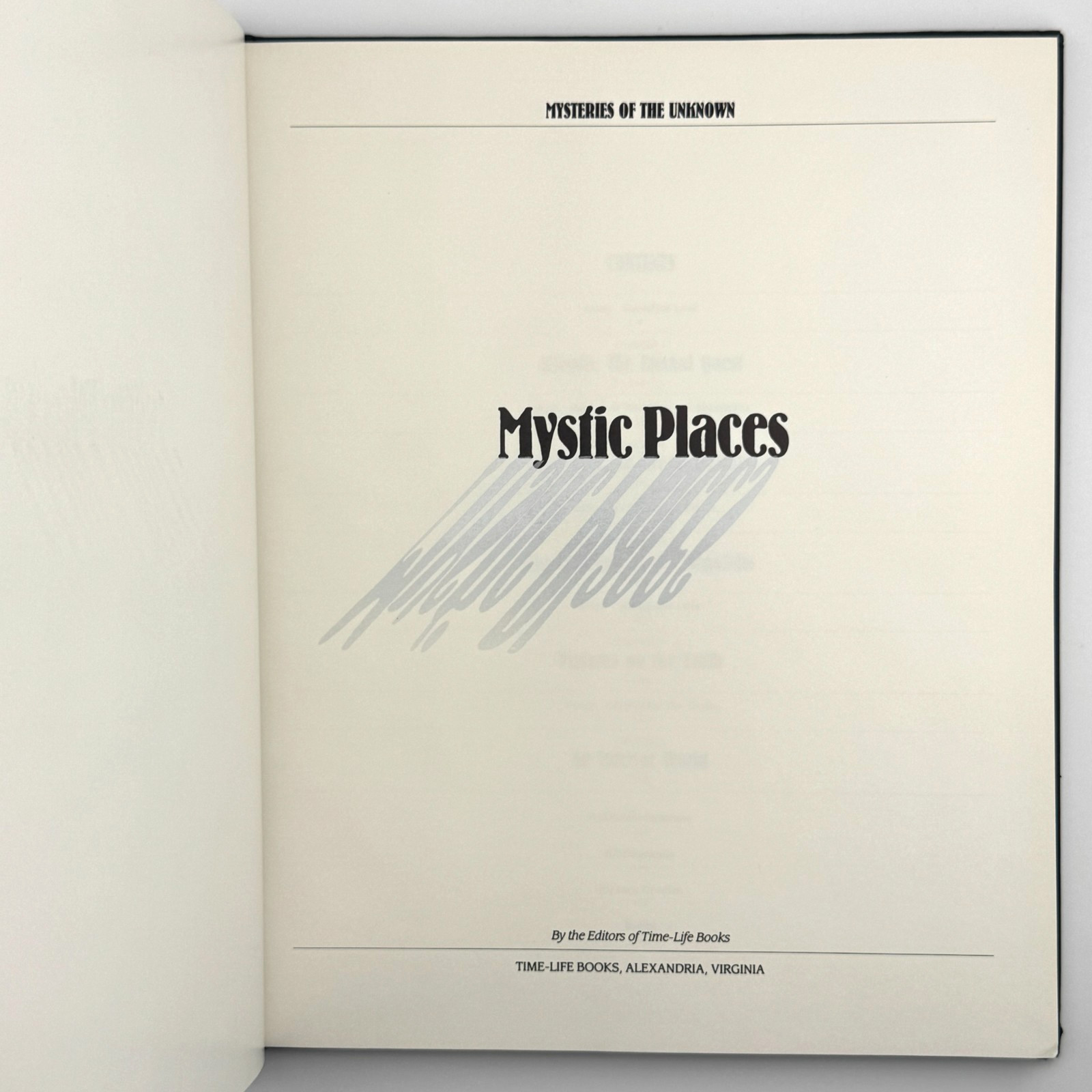 Time Life Mysteries of the Unknown – Mystic Places (1987) Hardcover Illustrated