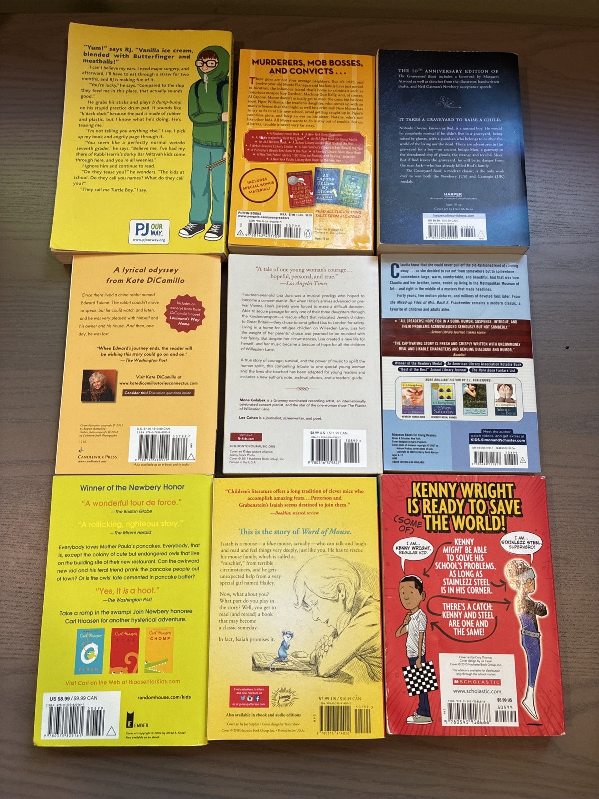 Middle Grade 9 Paperback Lot : Newbery Medal Winners Popular Classic Variety