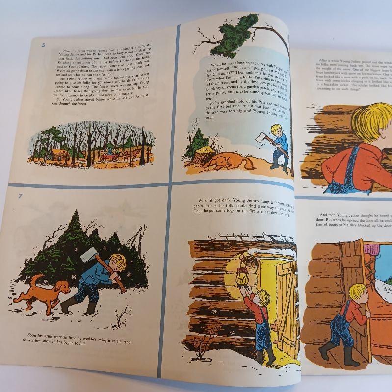 Vintage Uncut Pages-Golden Press Book 6 Christmas Stories Frosty, Rudolph & More