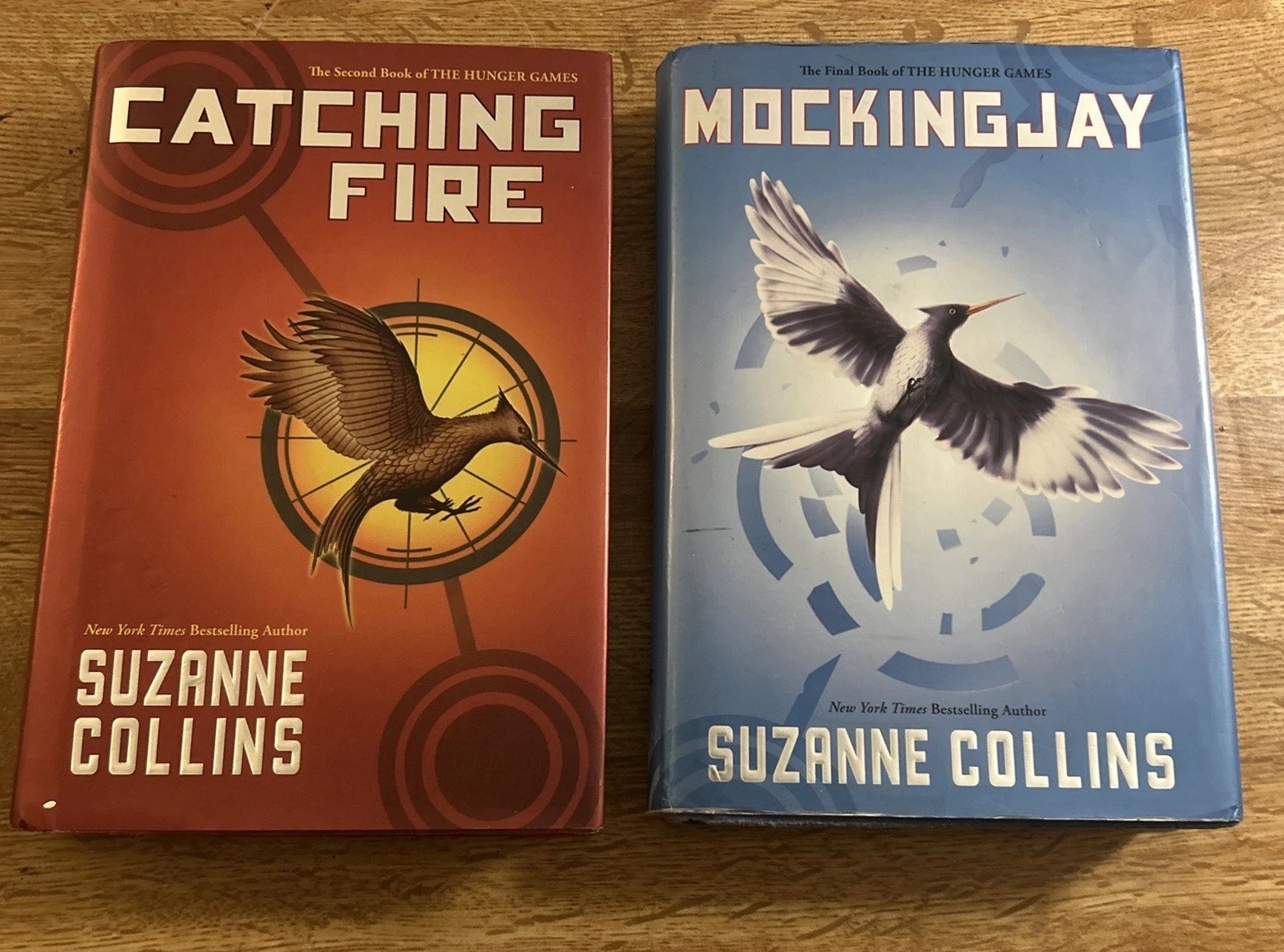 Catching Fire and Mocking Jay by Suzanne Collins First Printing Hardcovers