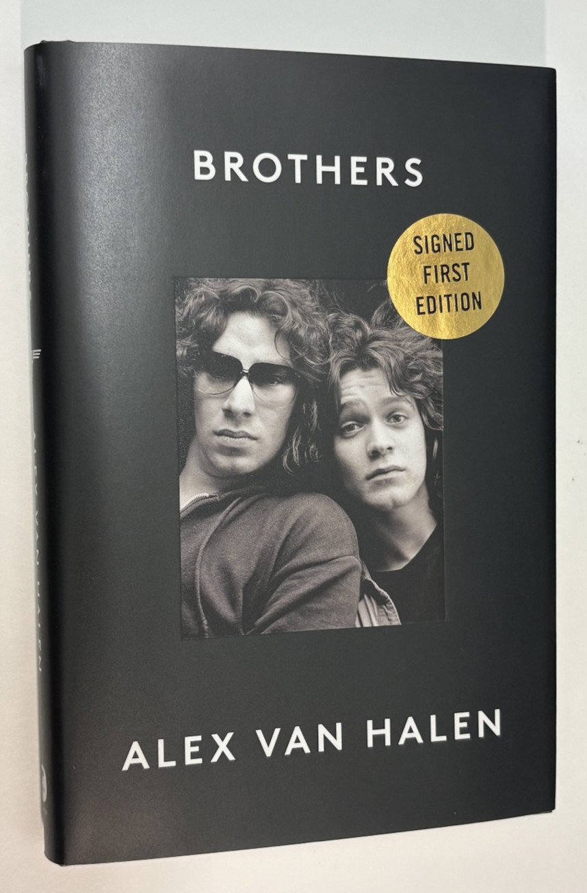 SIGNED Alex Van Halen – Brothers – 2024 Harpercollins Hardcover First Edition
