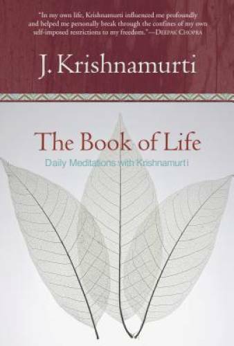 The Book of Life: Daily Meditations with Krishnamurti – Paperback – GOOD