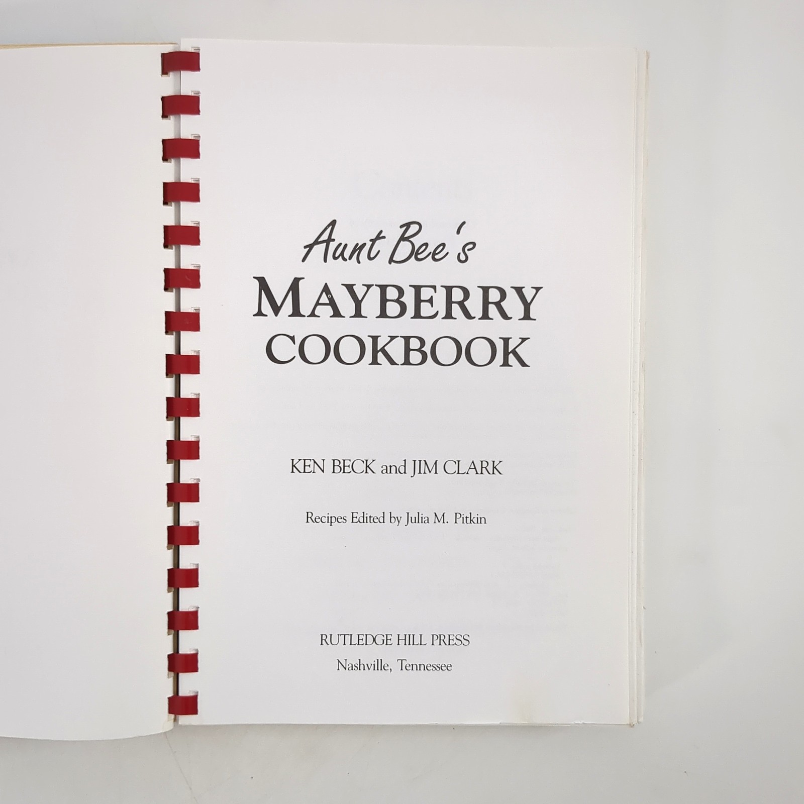 Aunt Bees Mayberry Cookbook Andy Griffith Paperback Book Ken Beck Jim Clark 1991
