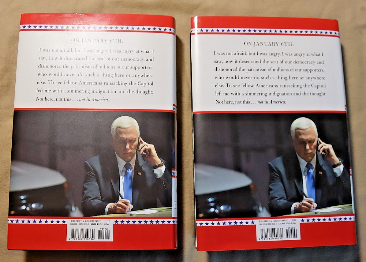 Mike Pence So Help Me God SIGNED Edition of First Edition & STANDARD First Edit.