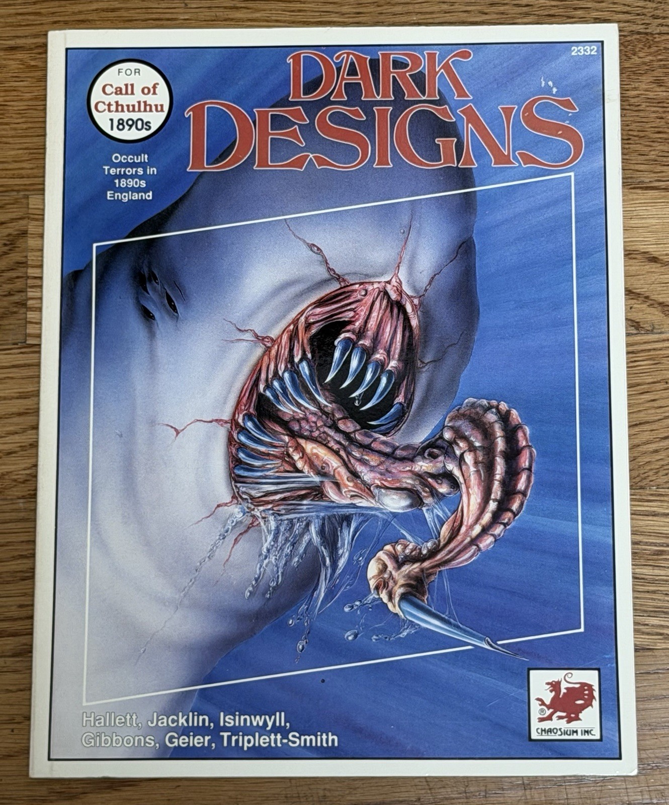 Call of Cthulhu Dark Designs 1890s England Chaosium RPG 1991 OOP Supplement