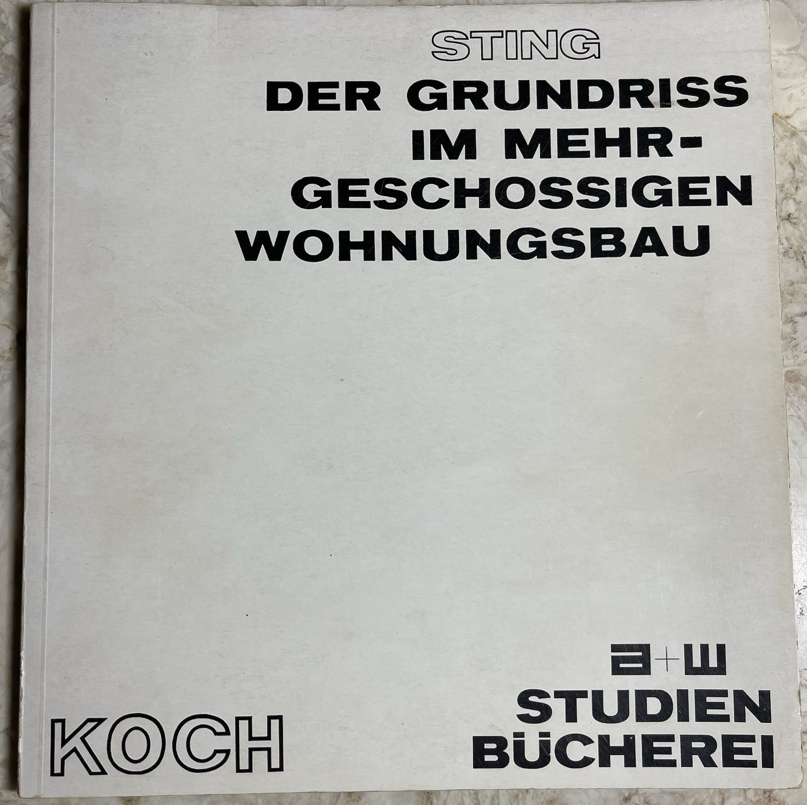 Hellmuth Sting-The Floor Plans In Multi-Story Apartment Buildings 1969 Germany