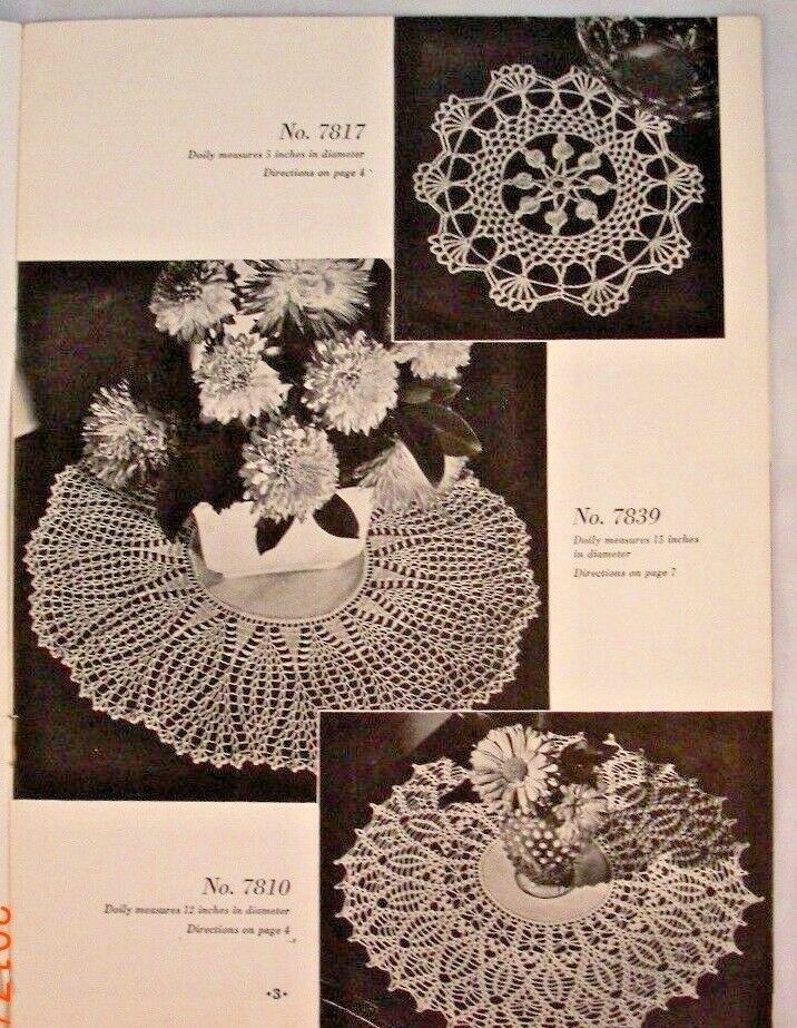 Doilies – The Spool Cotton Company 235 – 15 Crochet Patterns