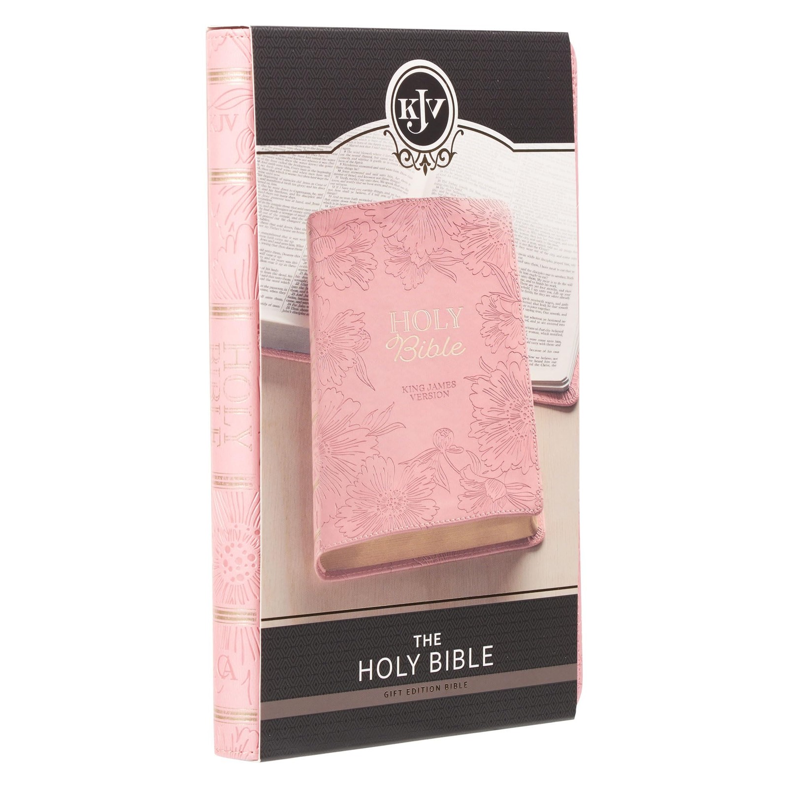 KJV Pink Faux Leather Giant Print Bible Thumb Indexed BRAND NEW in Shrink Wrap!!
