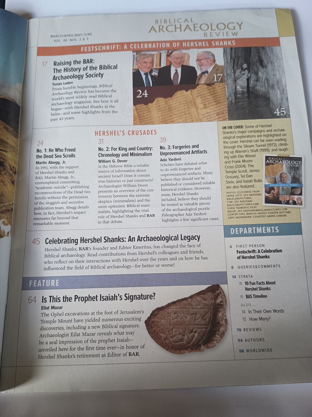 Biblical Archaeology Review March/April/May/June Volume 44 2018 L5