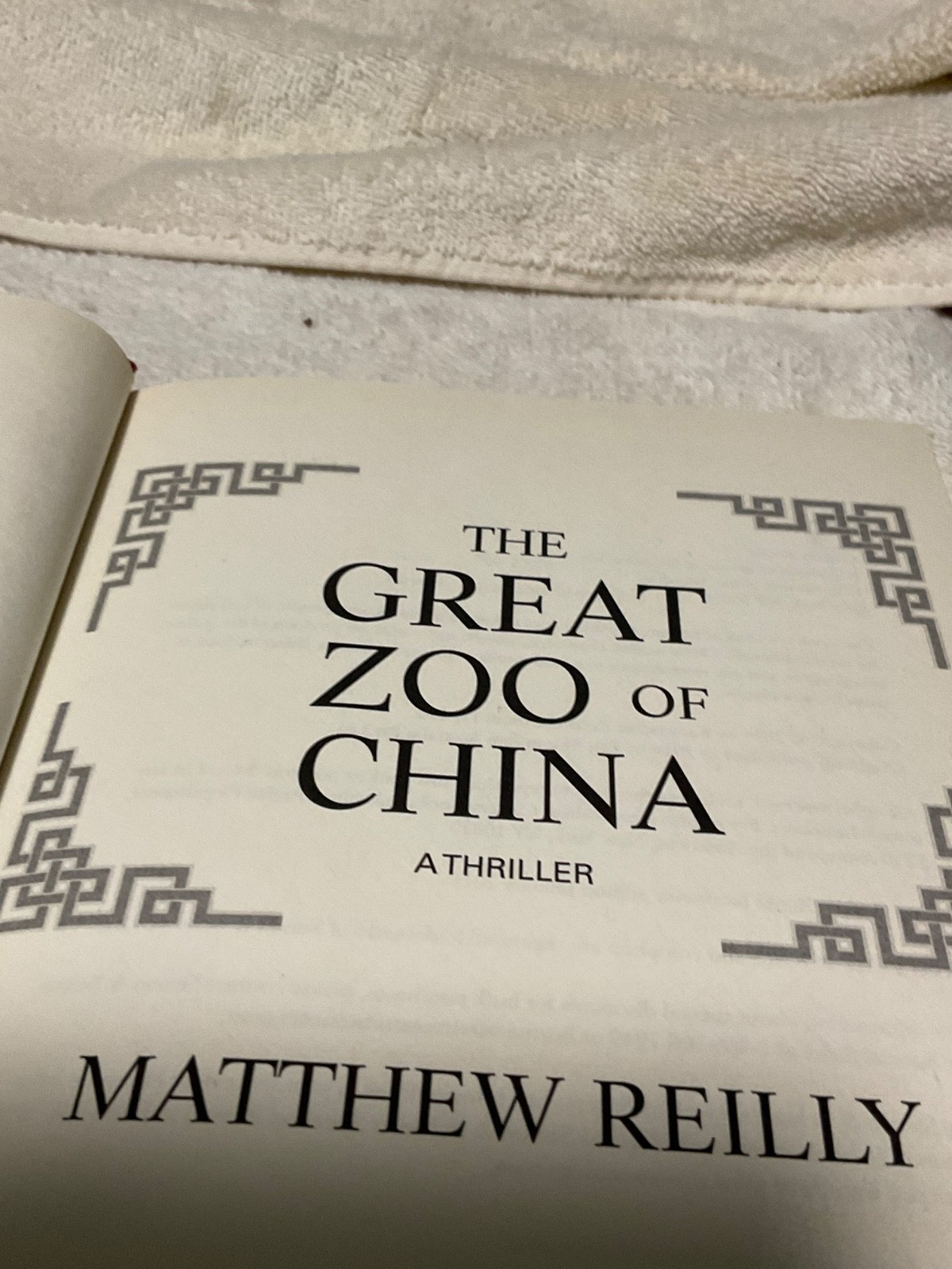 Great Zoo of China by Matthew Reilly (2015, Hardcover)