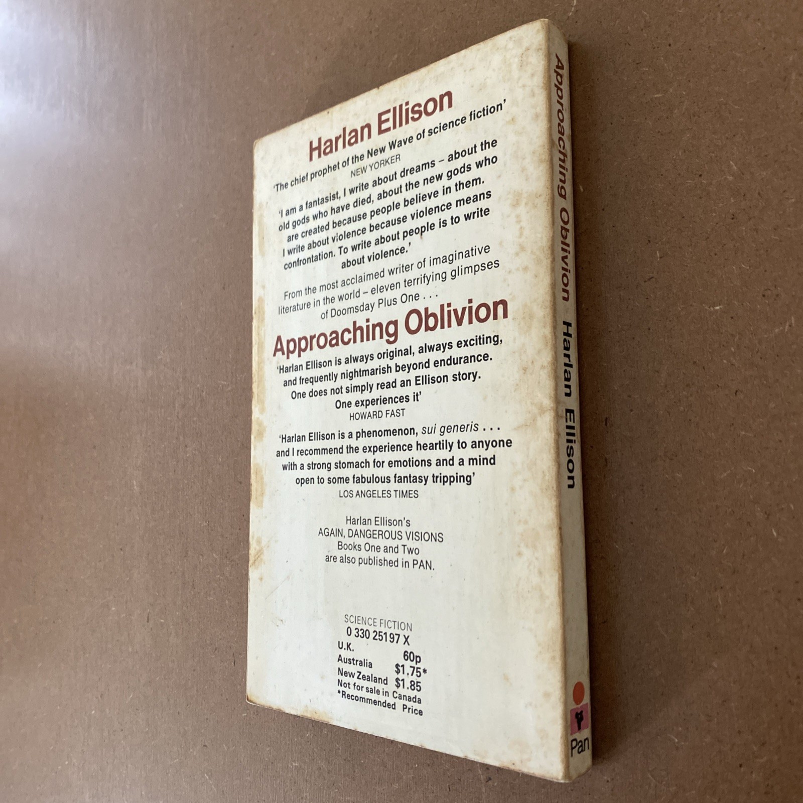 Harlan Ellison vintage 4 book lot – Oblivion, Wonderland, Visions, Shatterday