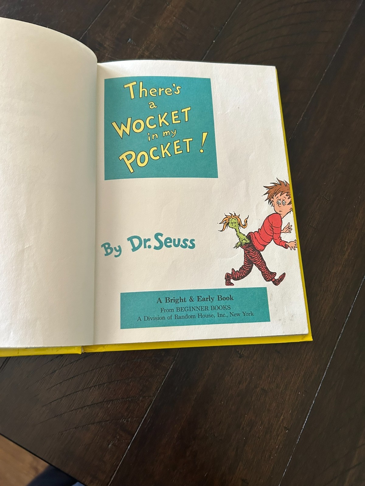 ≈ 1974 1st Printing 1st Edition *DR.SUESS ~ THERES A WOCKET IN MY POCKET!