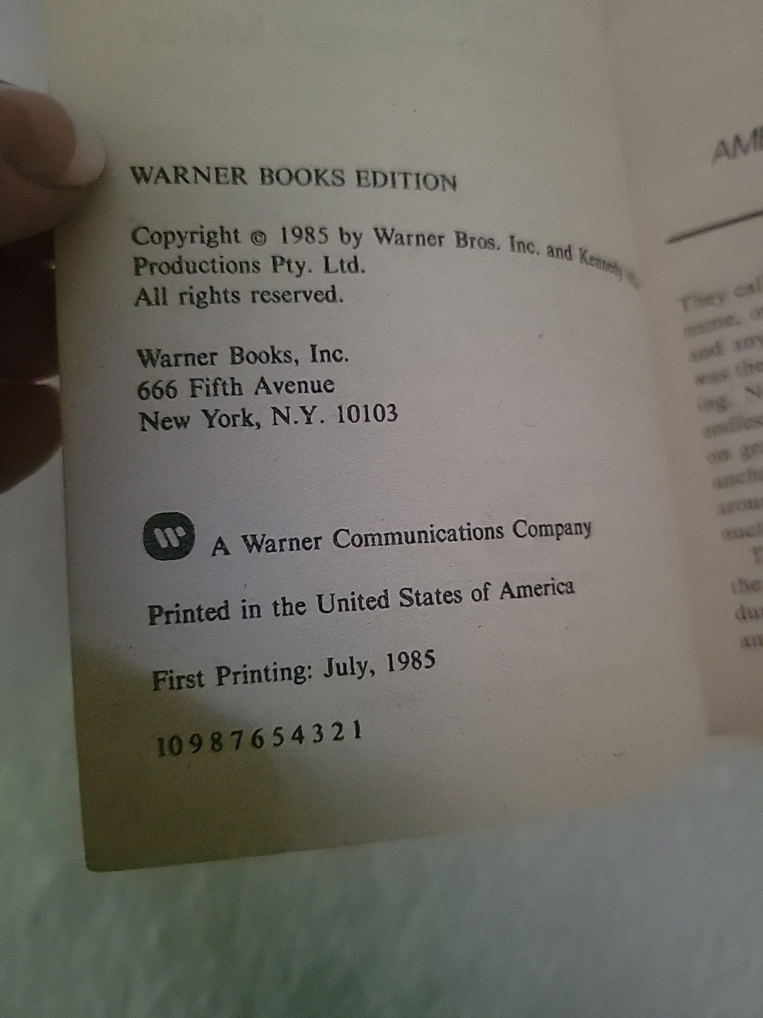Mad Max Beyond Thunderdome Ballantine Books Paperback Movie Tie-In 1985