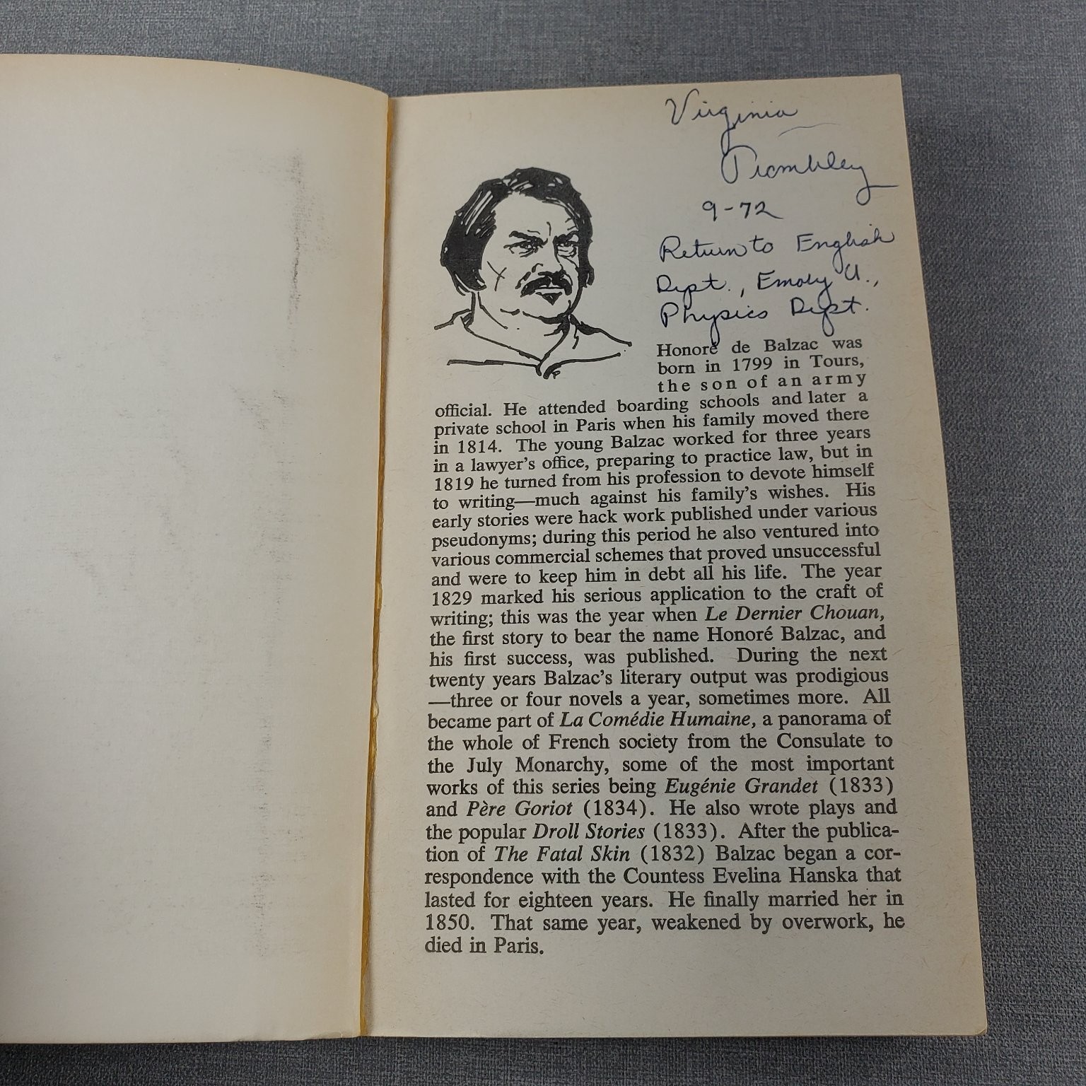 Pere Goriot Honore de Balzac 1962 Fourth Printing Signet Classic