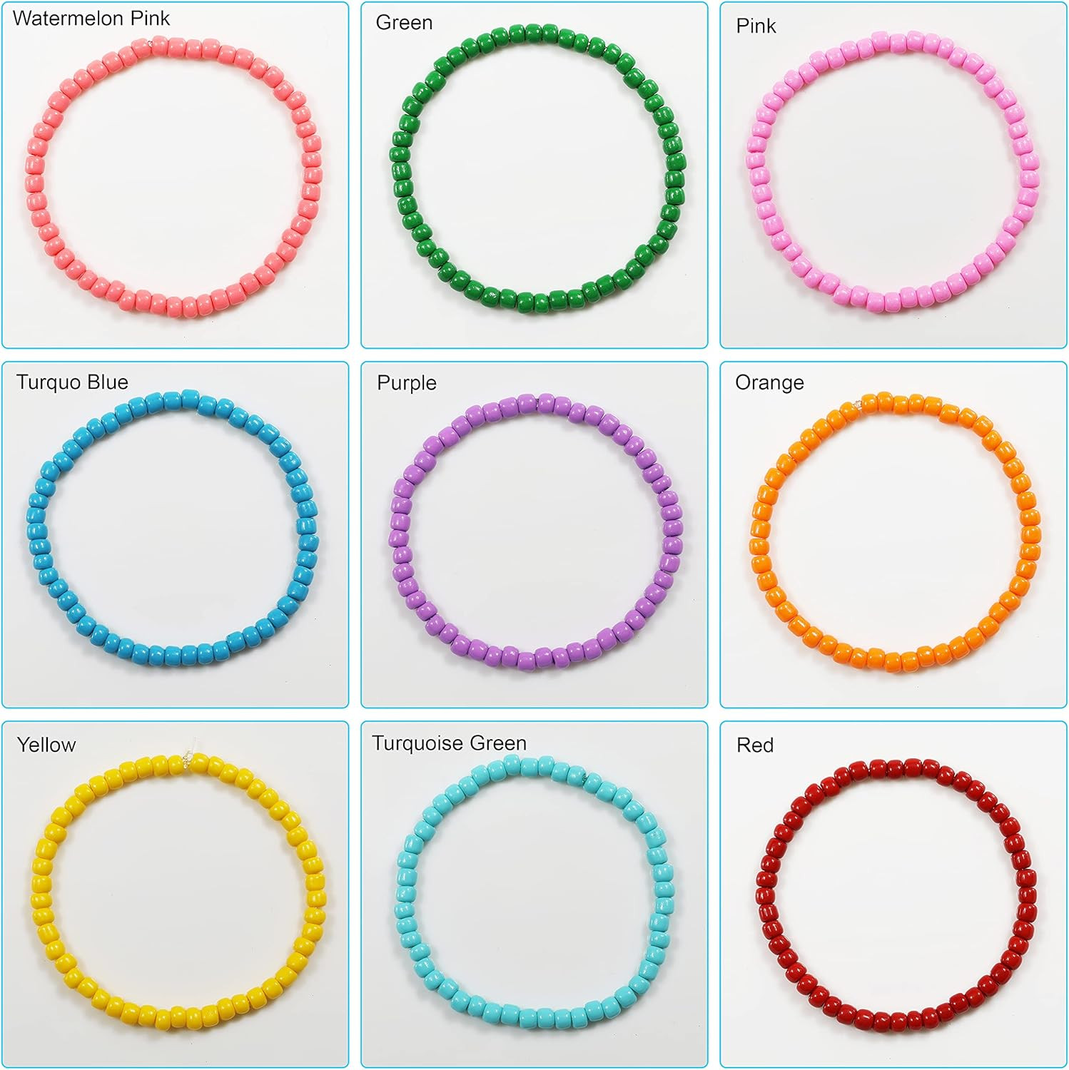 Opaque Silver Color 4mm Seed Beads About 1200pcs/100Grams in Bag, 6/0 Glass Craf