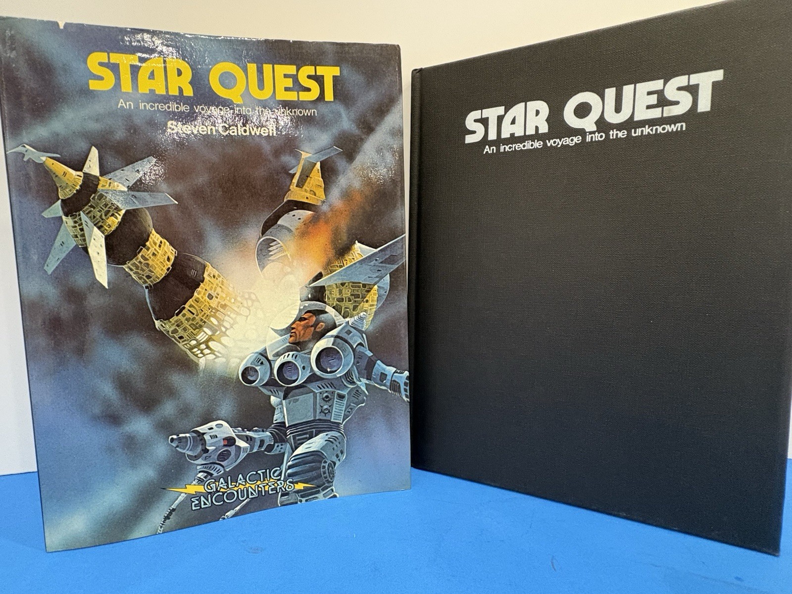 VTG Star Quest Galactic Encounters Steven Caldwell 1980s Sci-Fi Art Hardcover DJ