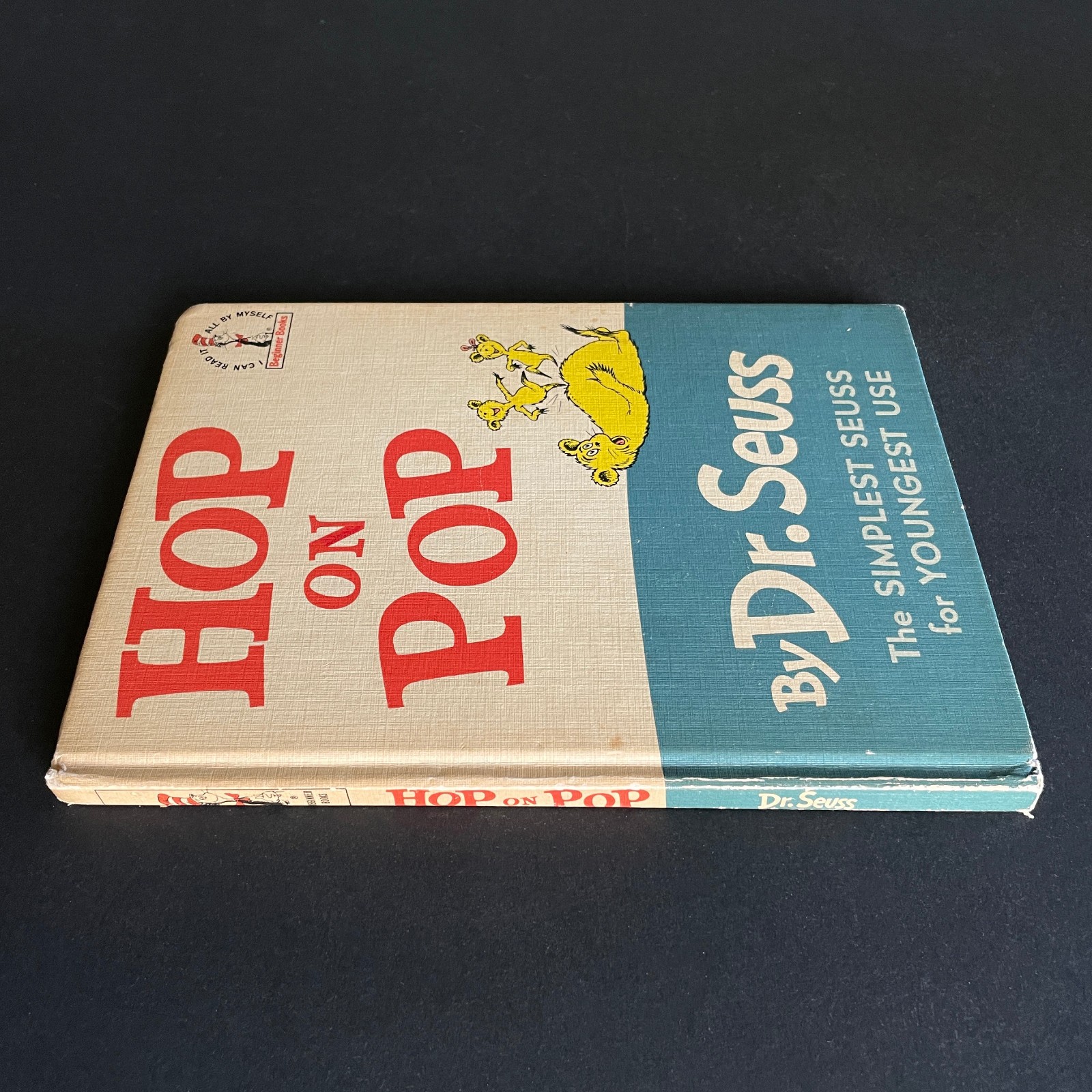 Hop On Pop • Dr. Seuss • Early Book Club Edition 1963 • Linen Hardcover