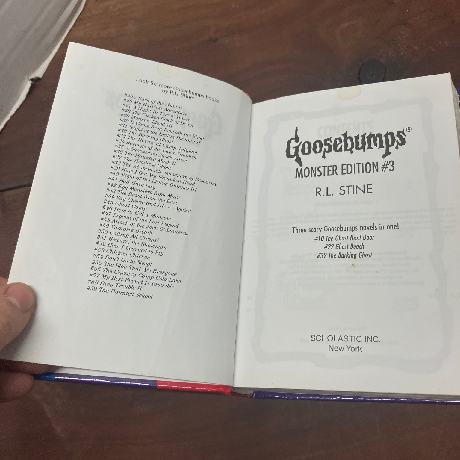 Goosebumps Monster Edition #3 R.L. Stine 1997 First Scholastic Press