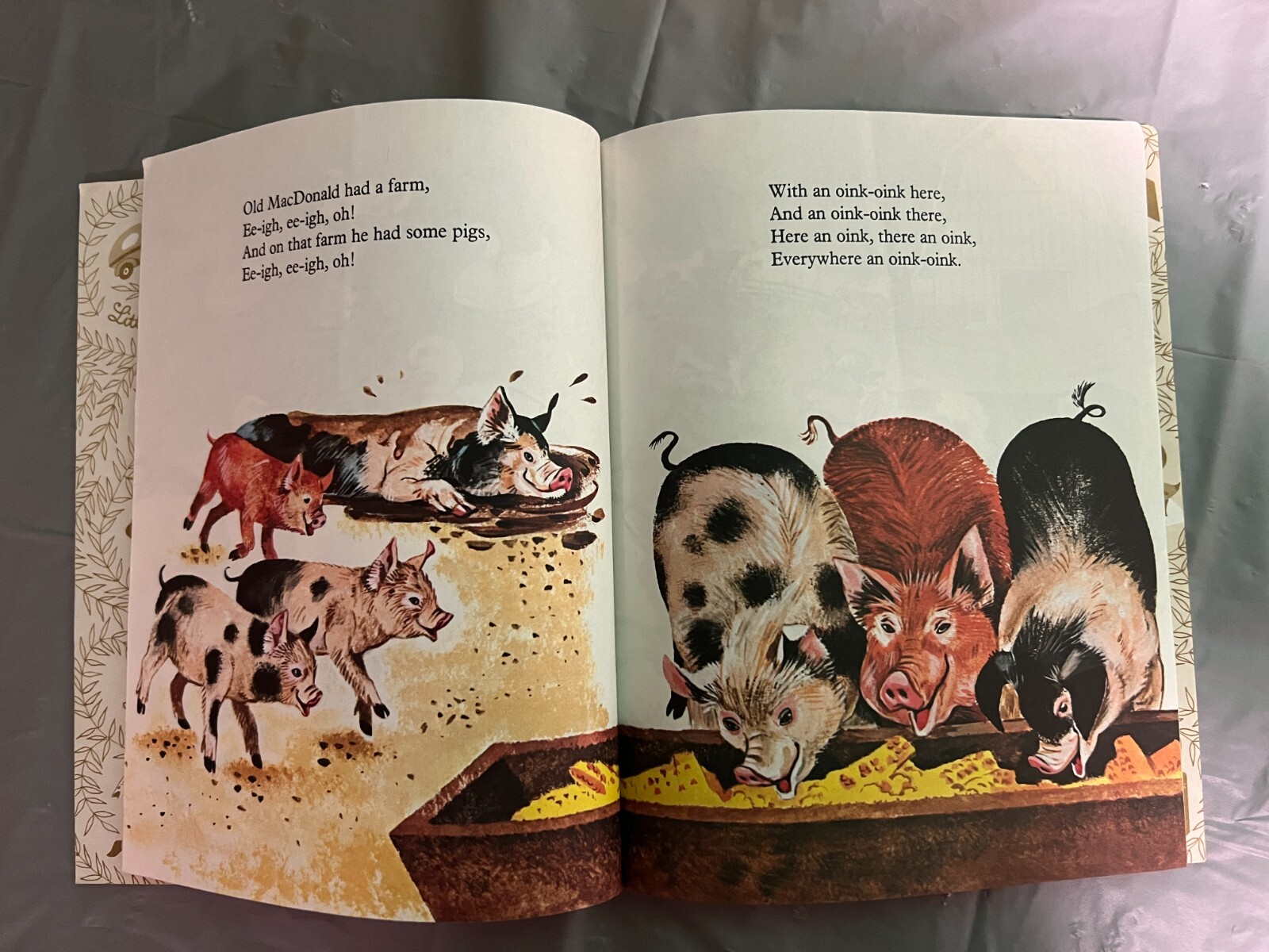Vintage Children’ Animal books – Barn Panorama/Old MacDonald/Farmer Jones+1