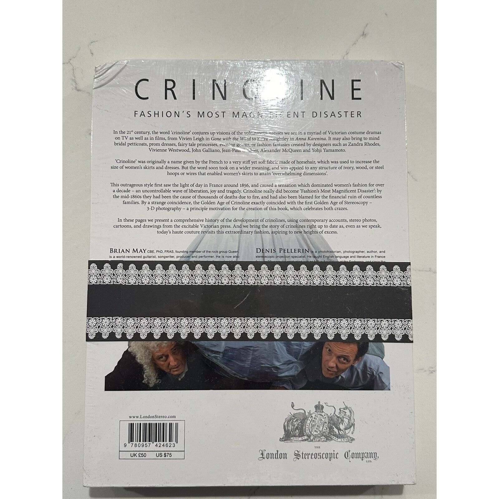 Crinoline Hard Back by Denis Pellerin, Brian May-QUEEN Rare Signed sealed Auto