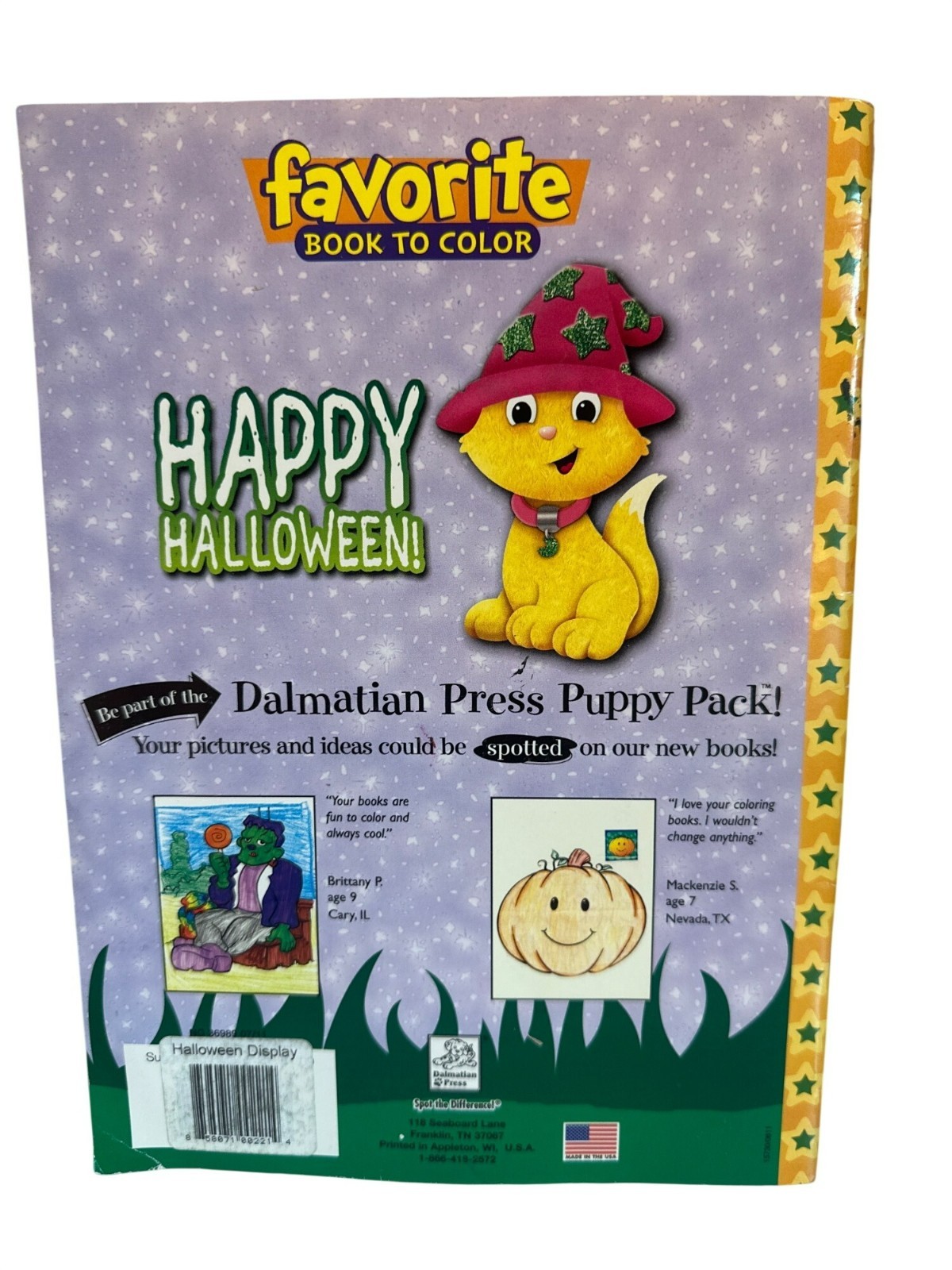 Dalmatian Press Favorite Book to Color Happy Halloween 2011 Coloring & Activity