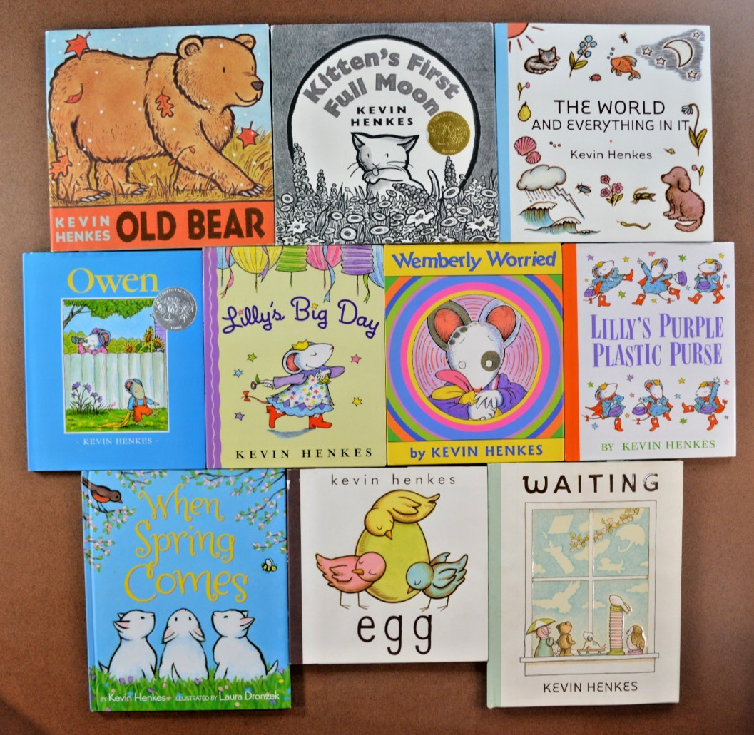 Lot of 10 All Hardcover Kevin Henkes Picture Books Chrysanthemum Lillys Purse K1
