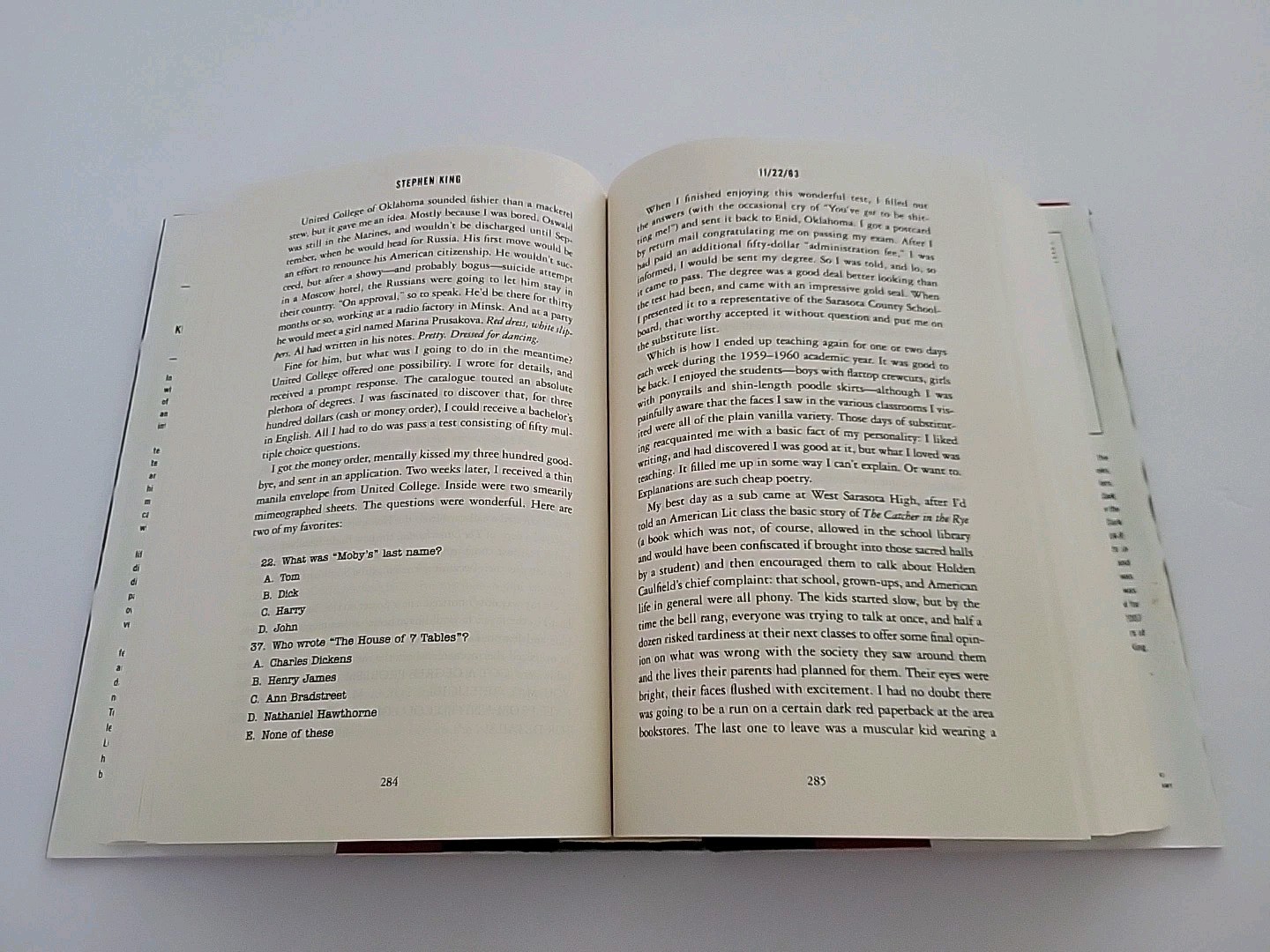 11/22/63: A JFK Novel by Stephen King 1st Edition 1st Print Hardcover