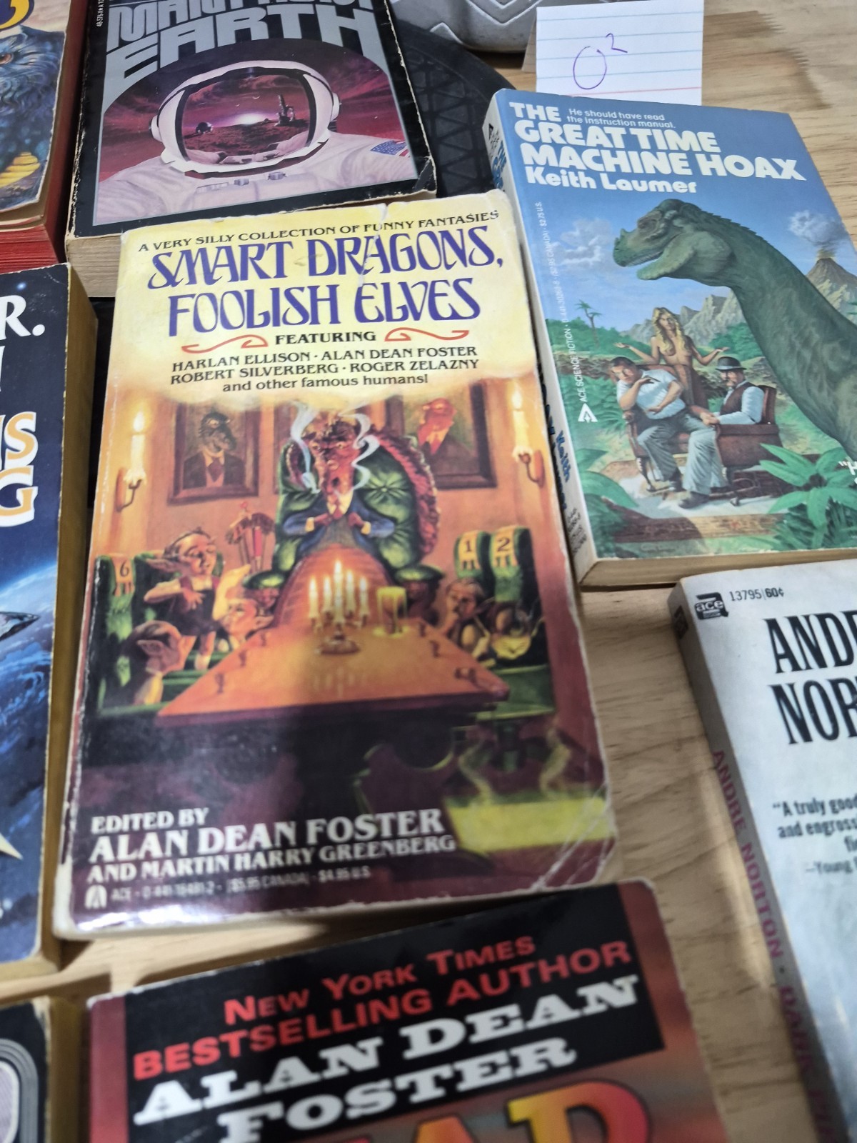 Lot Of 10 Sci Fi – Fantasy Vintage Paperback Books TITLES SEEN