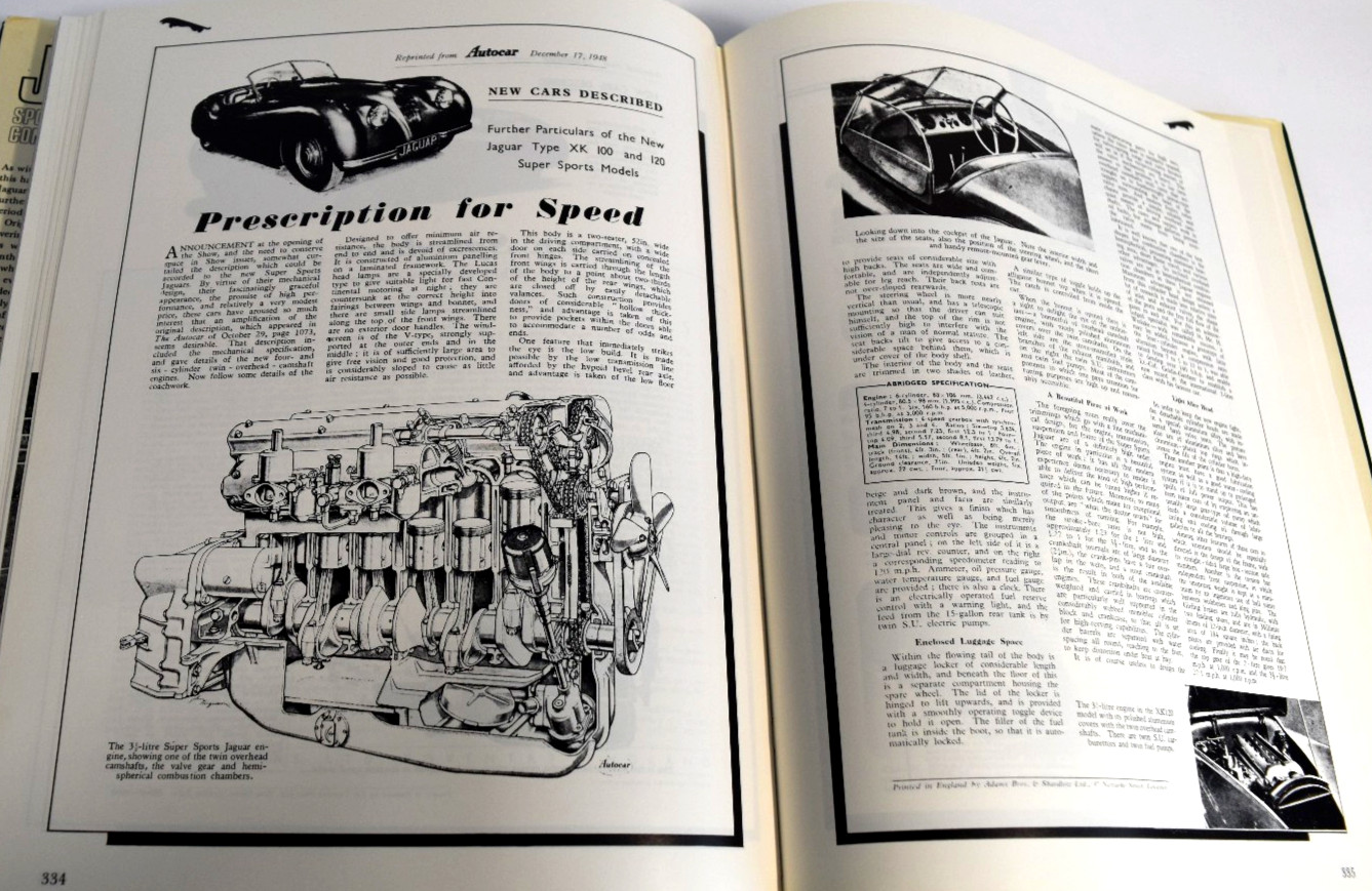 001: JAGUAR: SPORTS RACING & WORKS COMPETITION CARS TO 1953 By Andrew Whyte *VG*