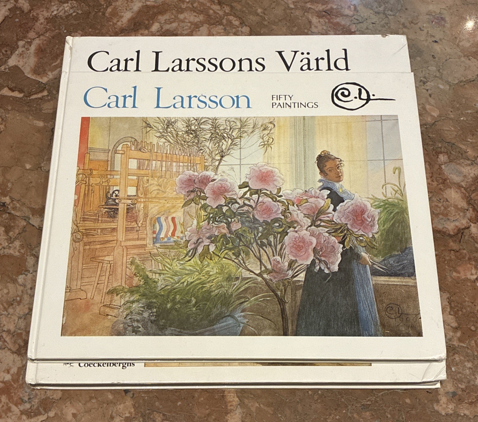 Book Lot Carl Larsson Varld & Fifty Paintings Vintage Art Books Sweden Swedish