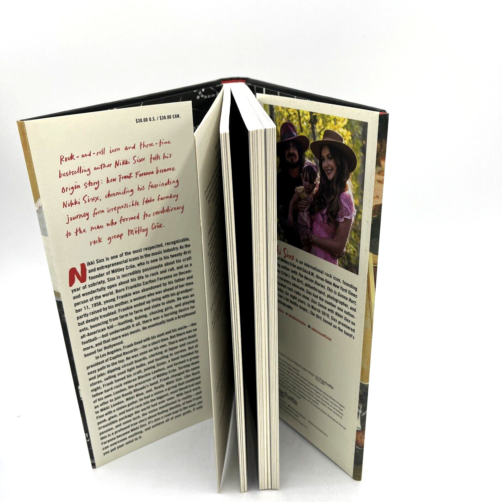 The First 21 How I Became Nikki Sixx Book Hardcover