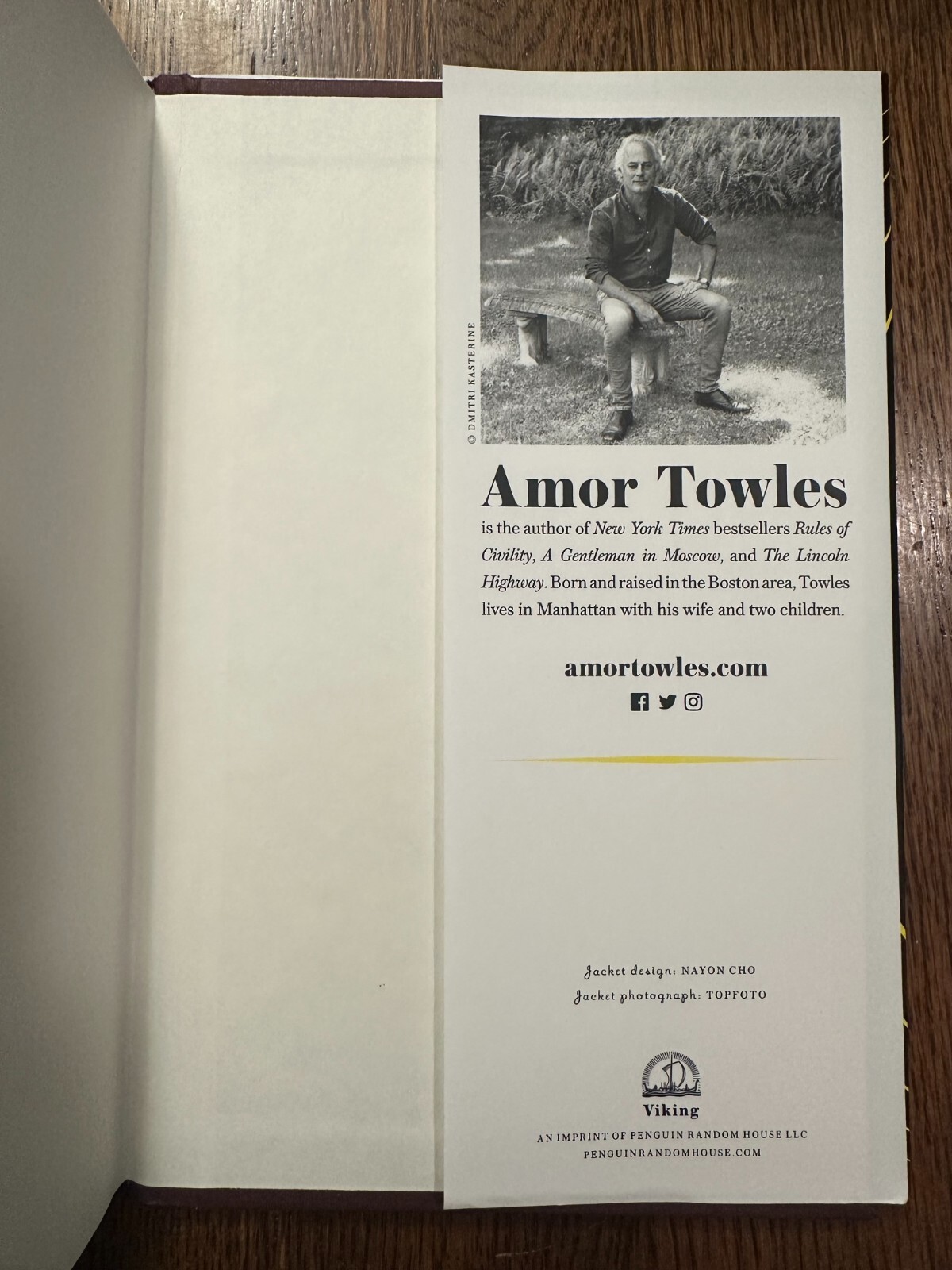 BRAND NEW Table for Two: Fictions by Amor Towles (2024, Hardcover) SHORT STORIES