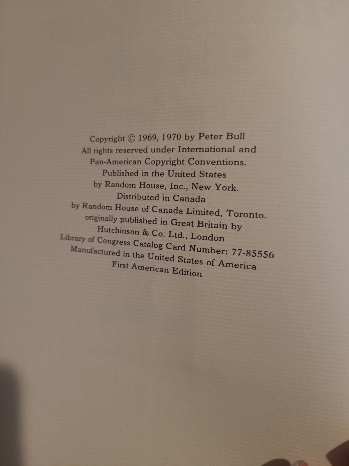 The Teddy Bear Book, Peter Bull, Ltdd. #9199, Hardcover/ Slip Case Very Good