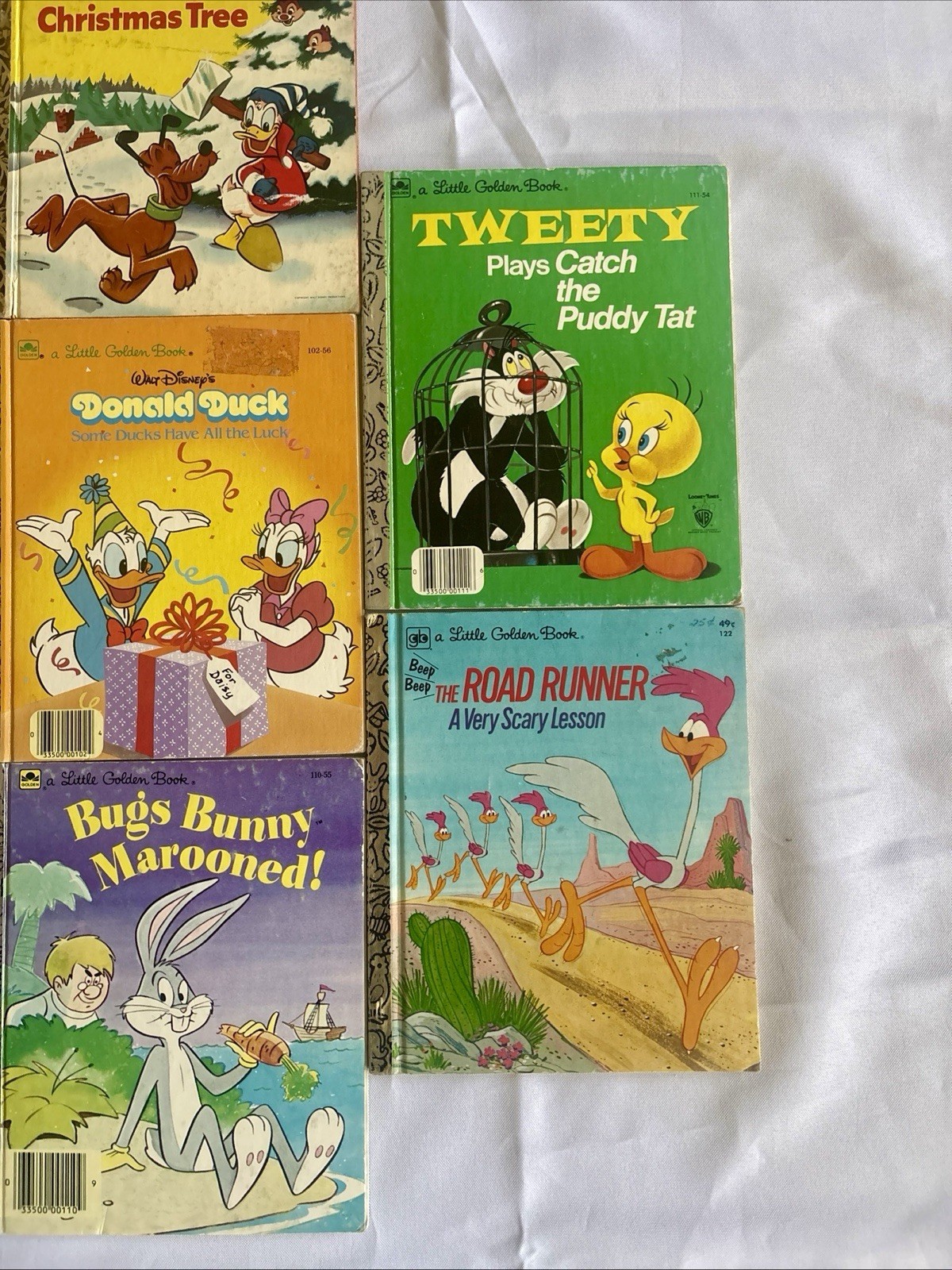 Vintage Little Golden Book Lot Of 14 Walt Disney Sesame Street Looney Toons