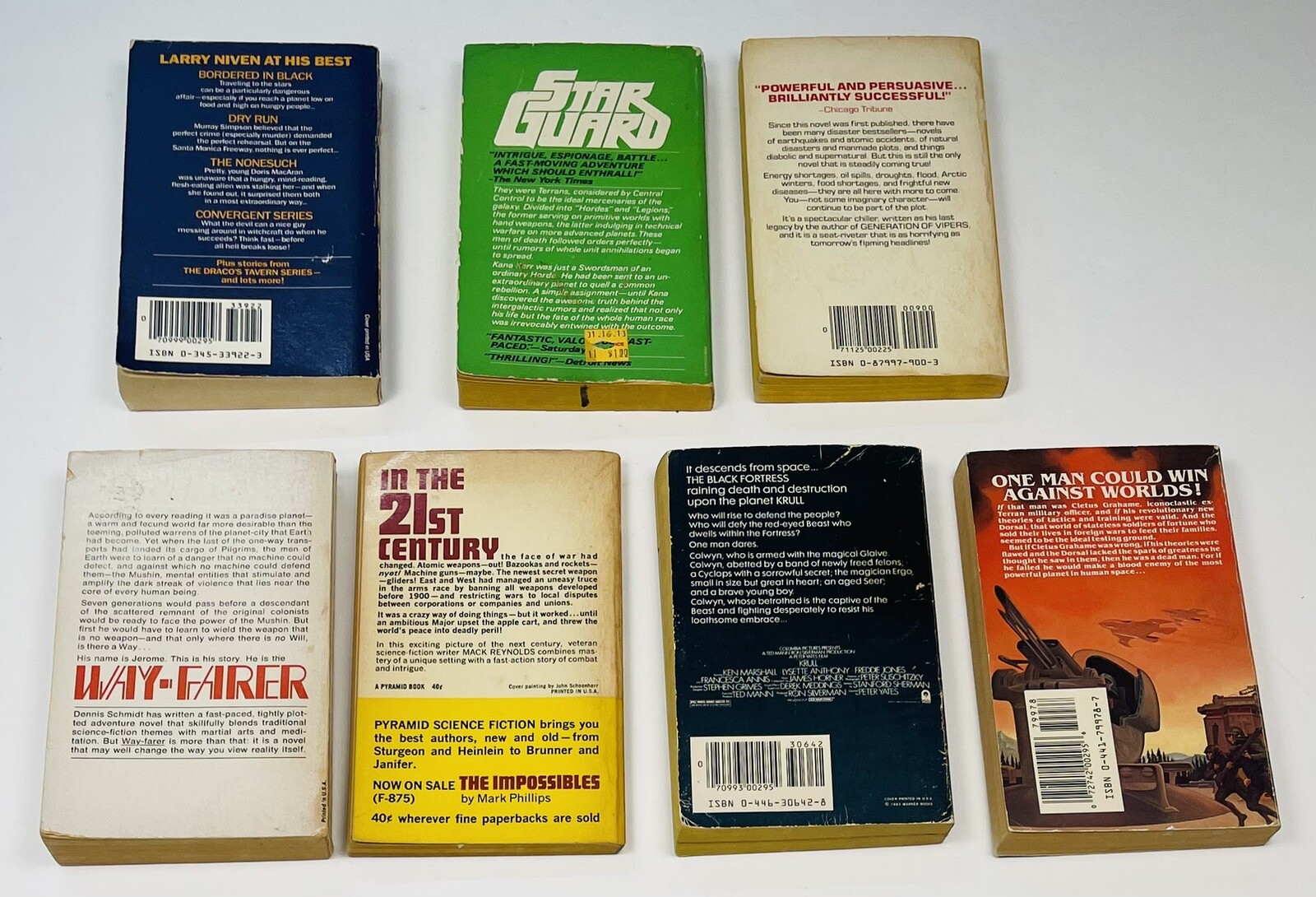 VTG 50s-80s Lot 14 Sci-Fi Fantasy PAPERBACK BOOKS Del Rey Signet Ace Avon Baen