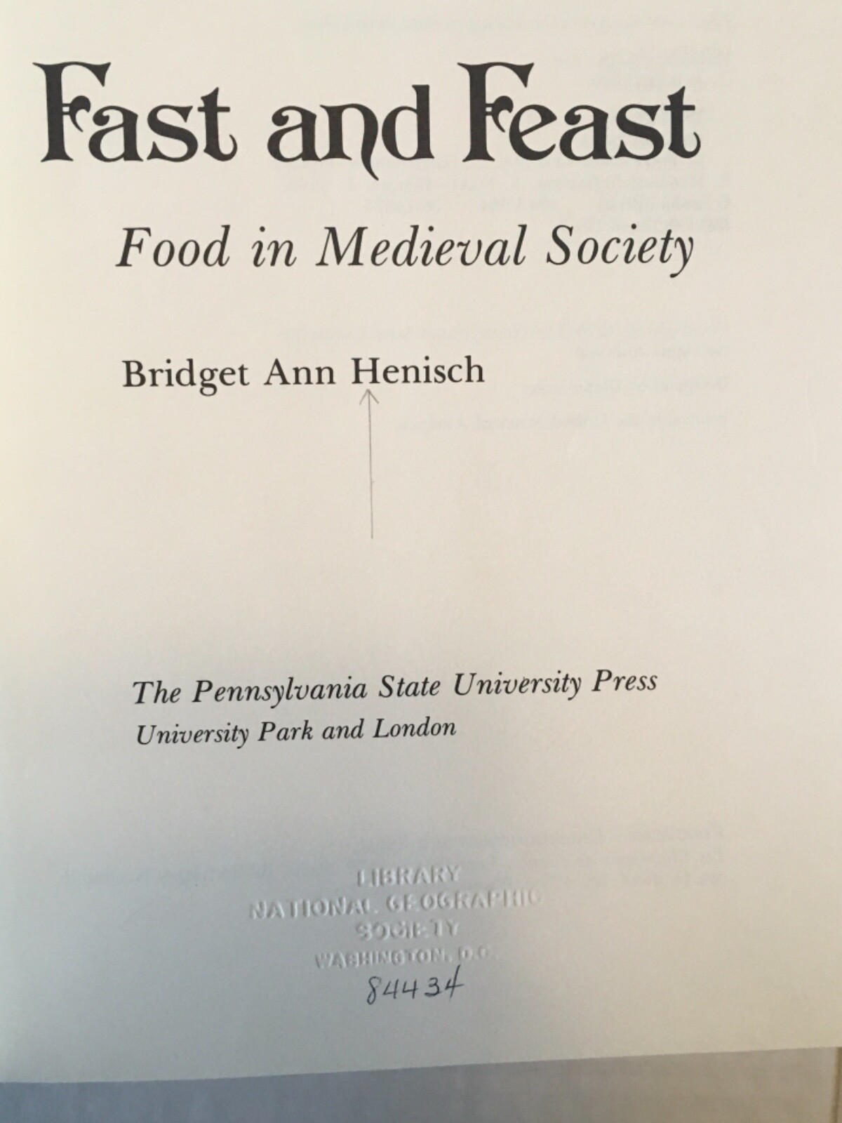 Fast and Feast Food in Medieval Society 1976