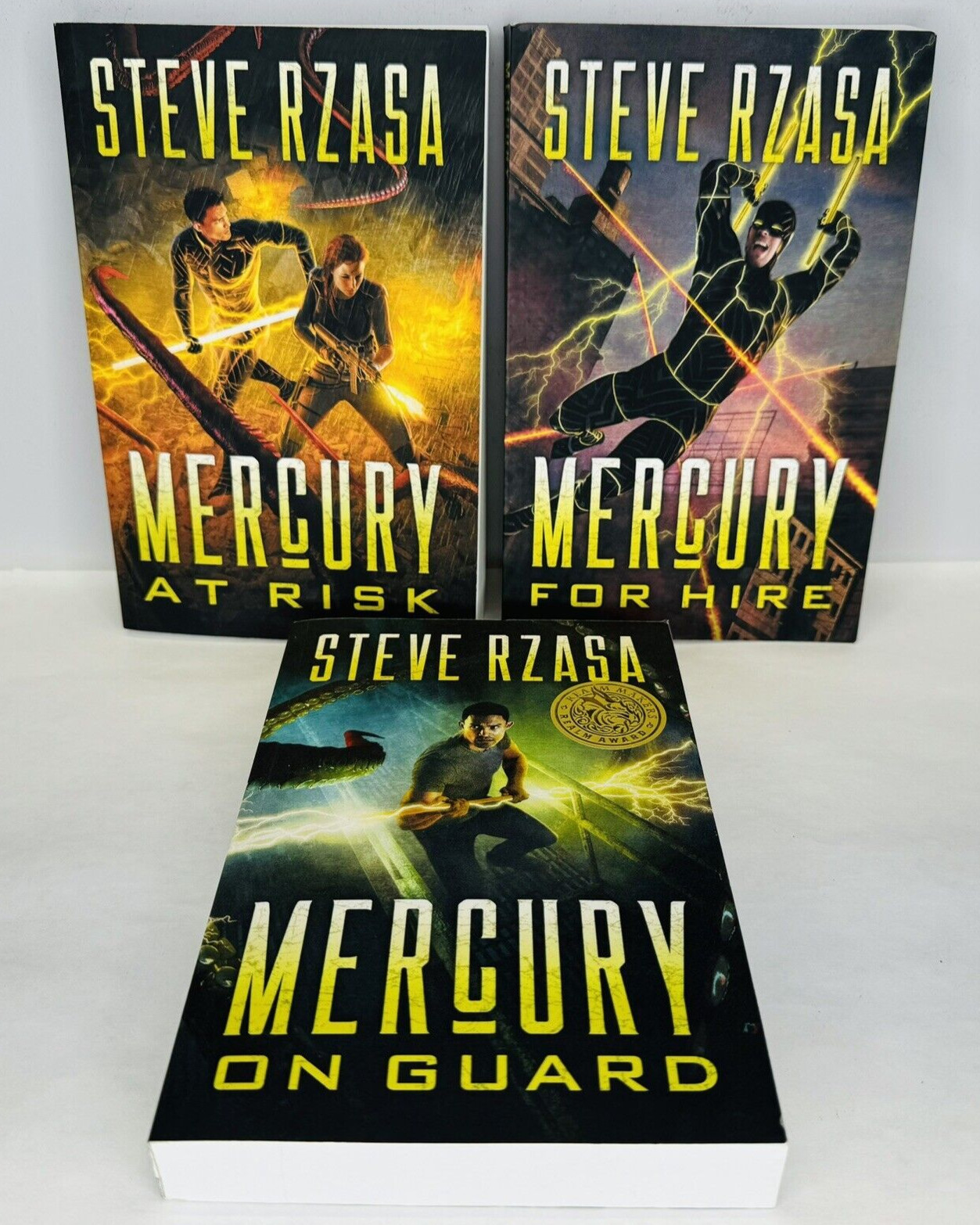Mercury Hale Books 1-3 By Steve Rzasa Paperback Sci-Fi Guard Hire Risk Signed
