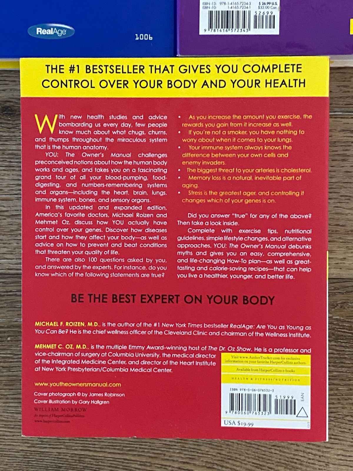 Lot of 3 “You” books by Dr. Oz & Dr. Roizen “Being Beautiful” “You on a Diet”..