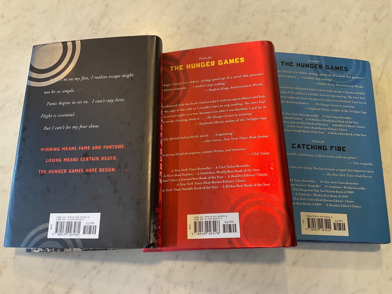 Hunger Games Catching Fire Mockingjay First Editions Various Printings