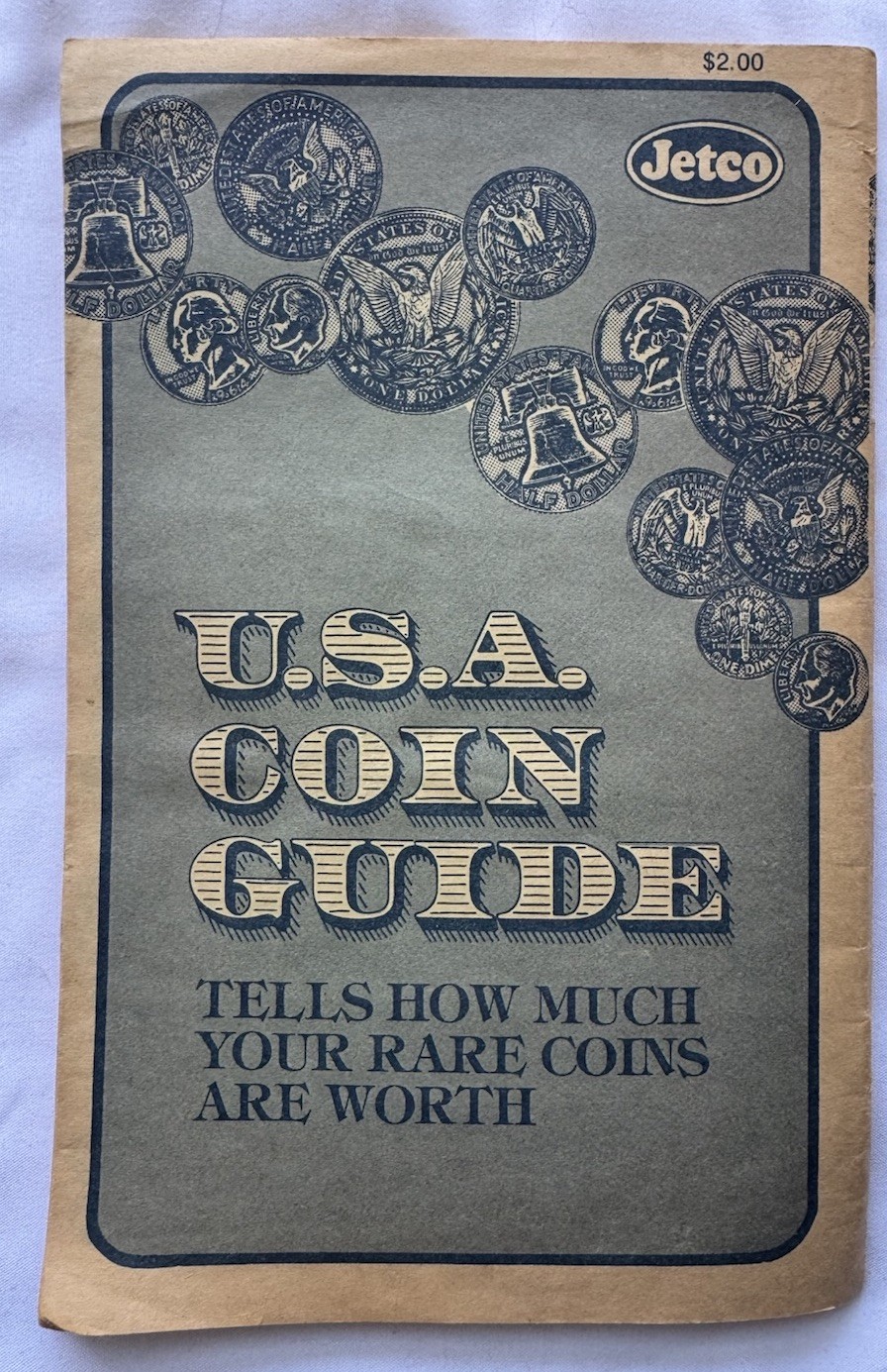 Vintage Jetco USA Coin Guide Rare Coin Worth 8 1/4” X 5.5” Jack Aboff 62 Pages