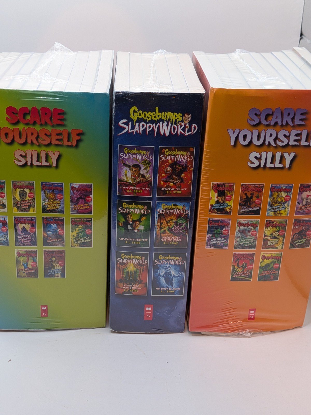 Goosebumps R.L. Stine 26 Book Box Set Lot SlappyWorld Scare Yourself Silly NEW