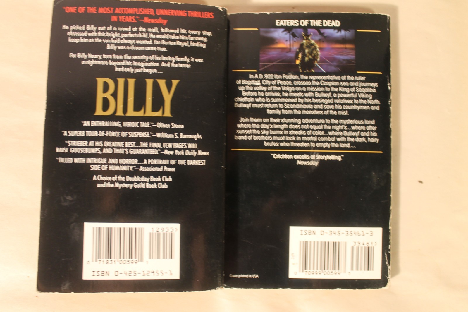 Lot of 10 Horror Novels & DVD’s – Anne Rice, John Saul, Whitley Strieber, Koontz