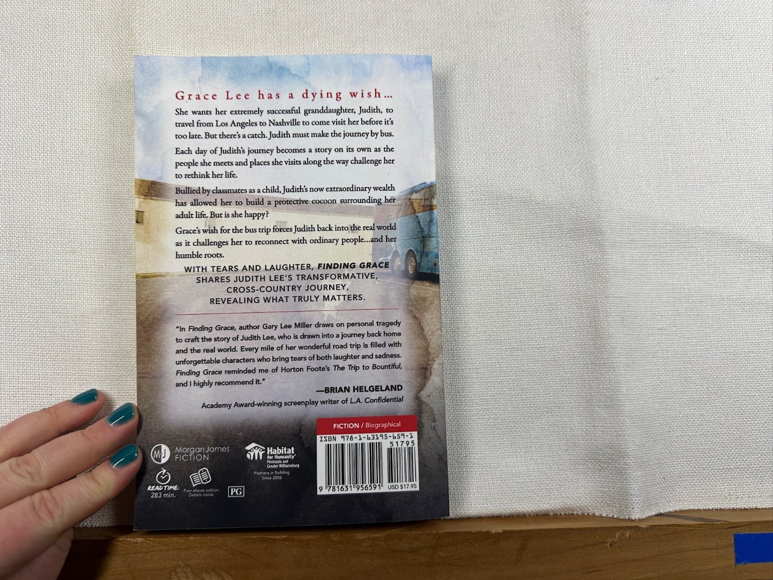 Finding Grace Gary Lee Miller 2022 Signed Award-Winning Novel Morgan James