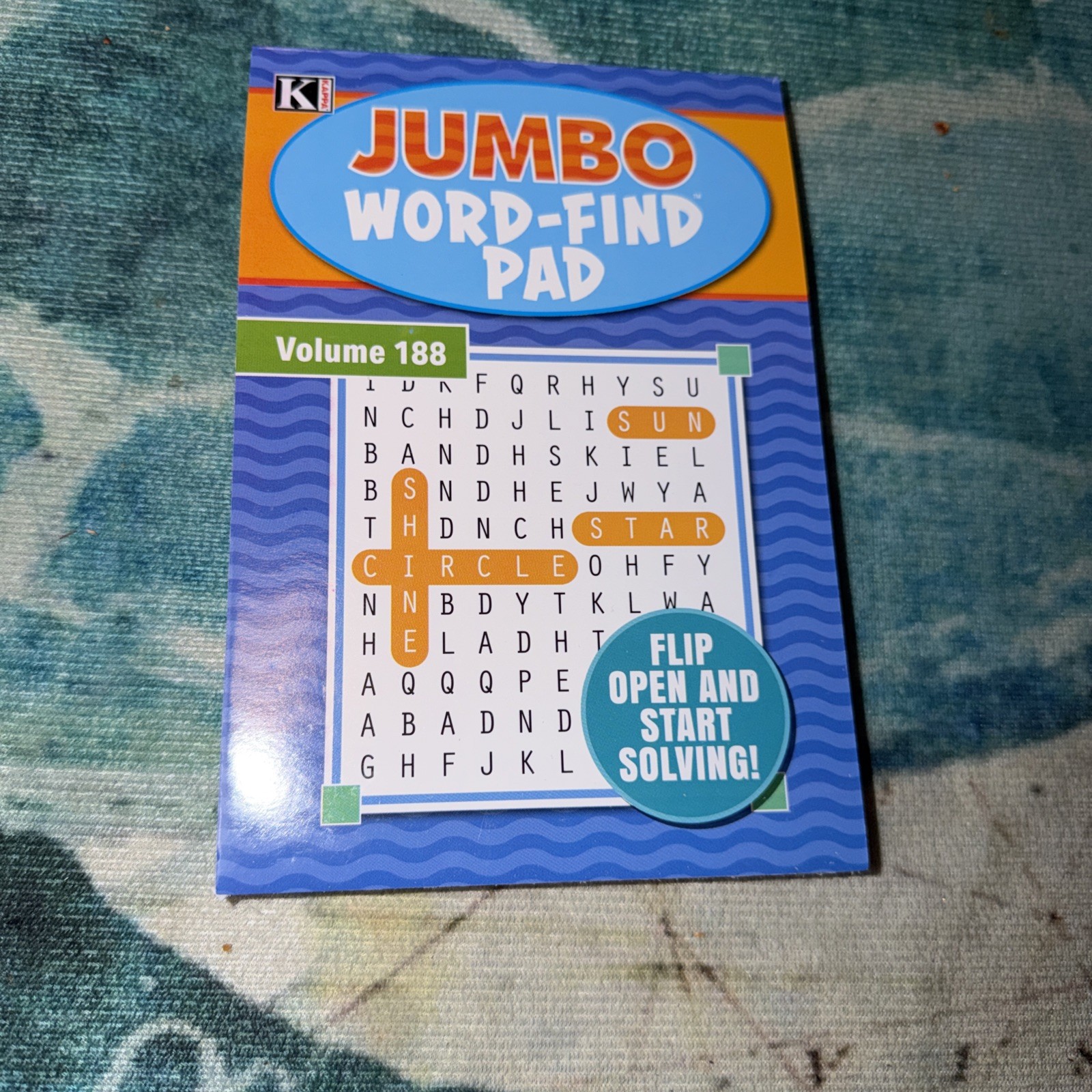 Kappa Jumbo Word Finds 73 Word Puzzles In Books Flip Open Volume # 188 New