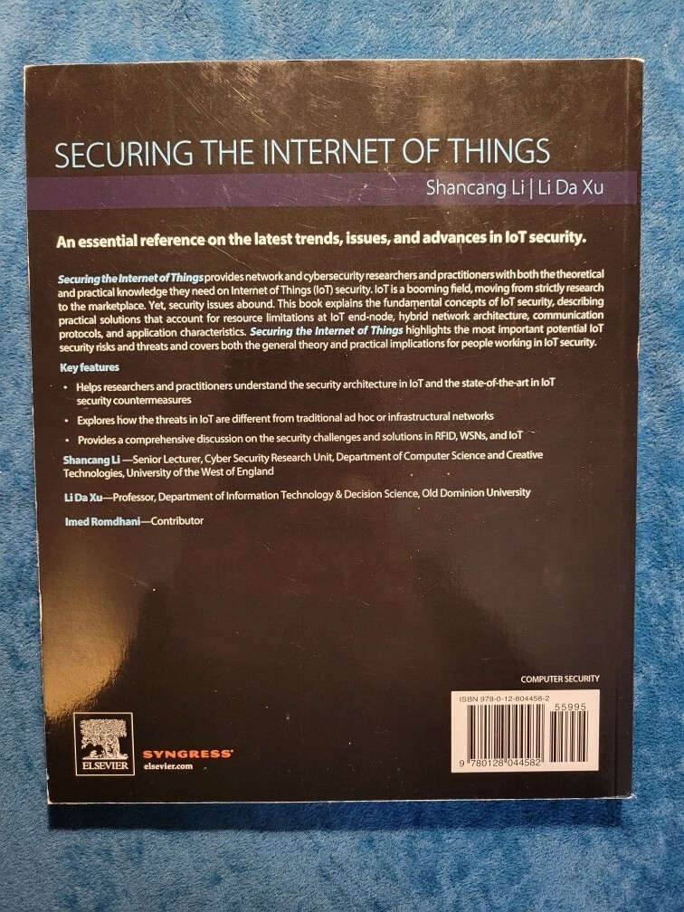 SECURING THE INTERNET OF THINGS ; ISBN 978-0-12-804458-2 ; 144 PAGES