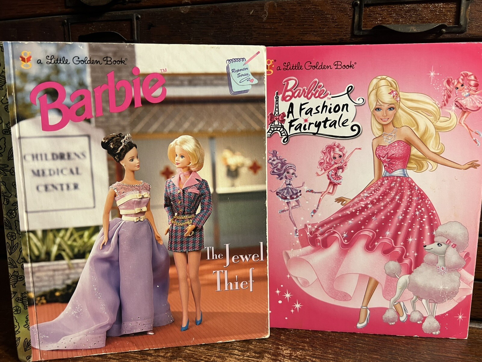 Lot of 19 Barbie: 18 Books, Xmas DVD; Step Reading 2 3; Golden; Fashion, Puppies