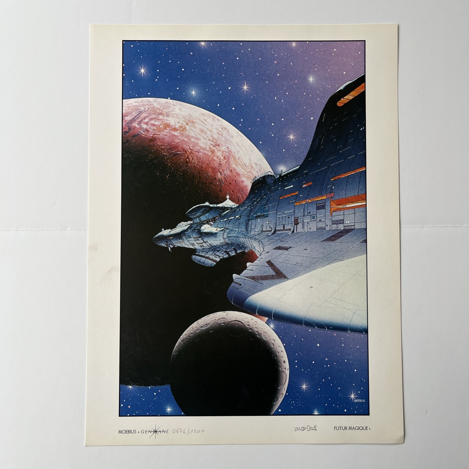 Moebius Futurs Magiques Portfolio. SIGNED LIMITED EDITION